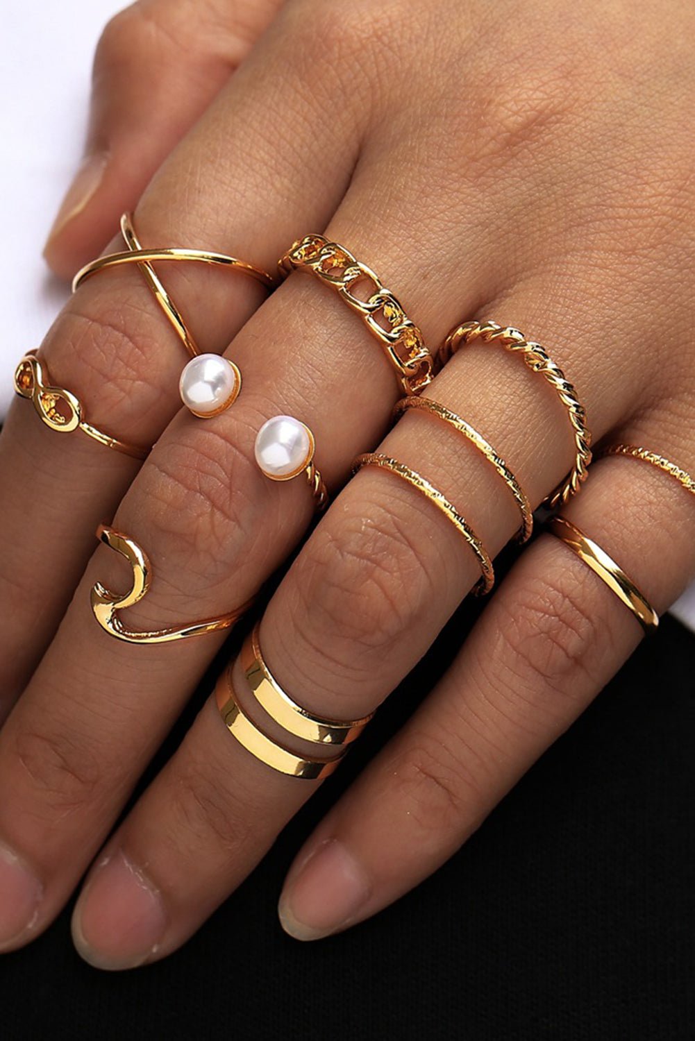 Gold Fashion Knuckle Ring set - MAD RUFFI