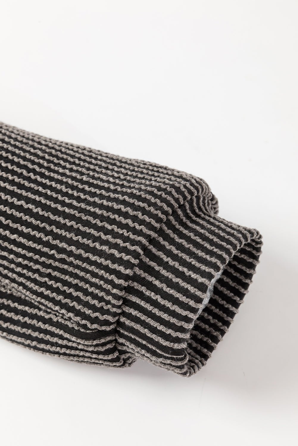 Gold Flame Corded Long Sleeve Top and High Waist Shorts Set - MAD RUFFI