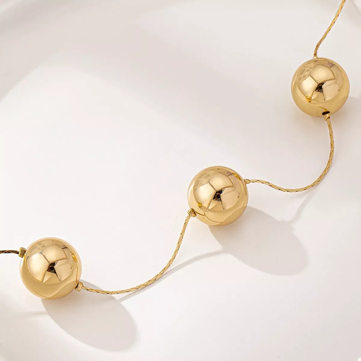 Golden Sphere Statement Necklace - MAD RUFFI