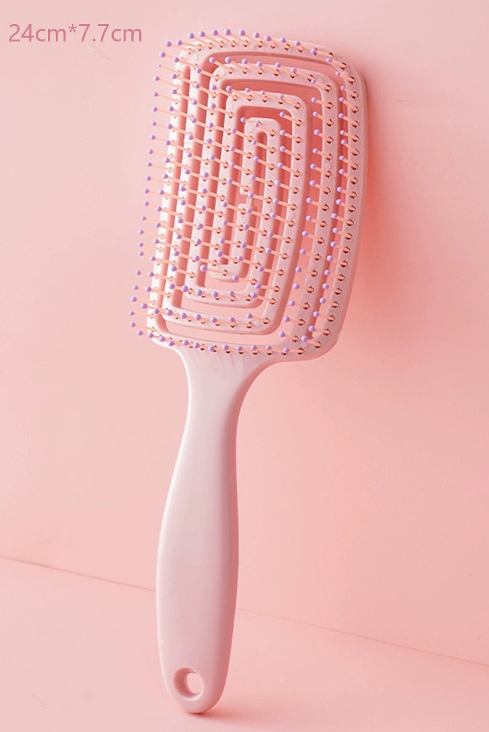 Gossamer Pink Detangling Hollow Out Hair Comb - MAD RUFFI