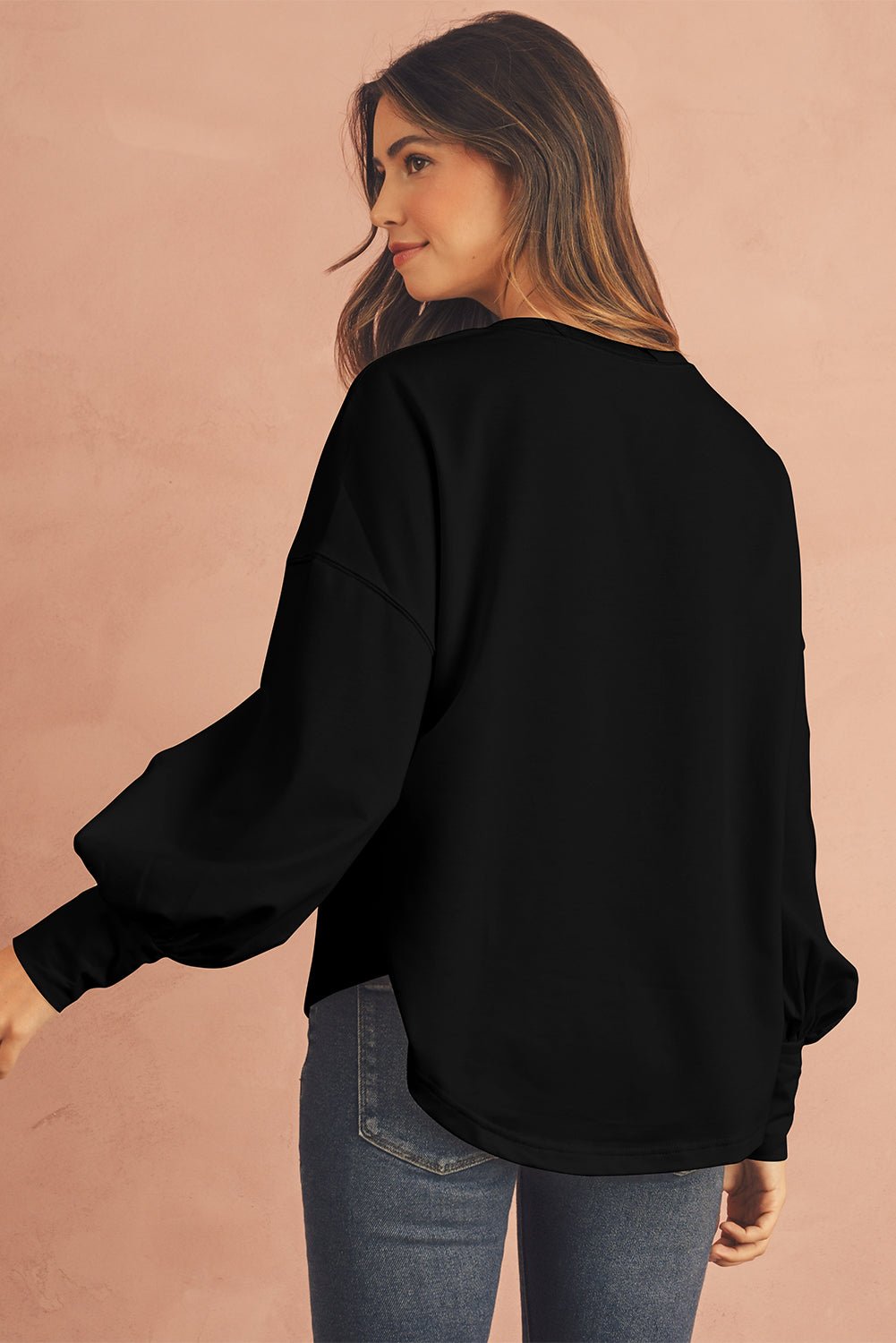 Gossamer Pink Studded Star Graphic Oversized Top - MAD RUFFI