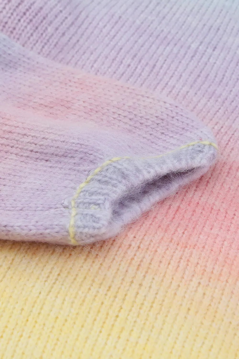 Gradient Open Front Drop Shoulder Cardigan - MAD RUFFI