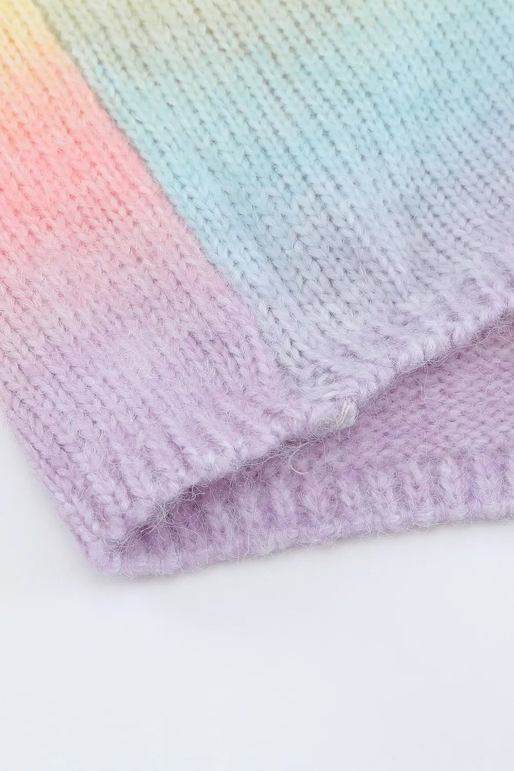 Gradient Open Front Drop Shoulder Cardigan - MAD RUFFI