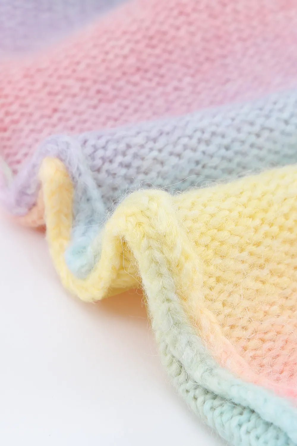 Gradient Open Front Drop Shoulder Cardigan - MAD RUFFI