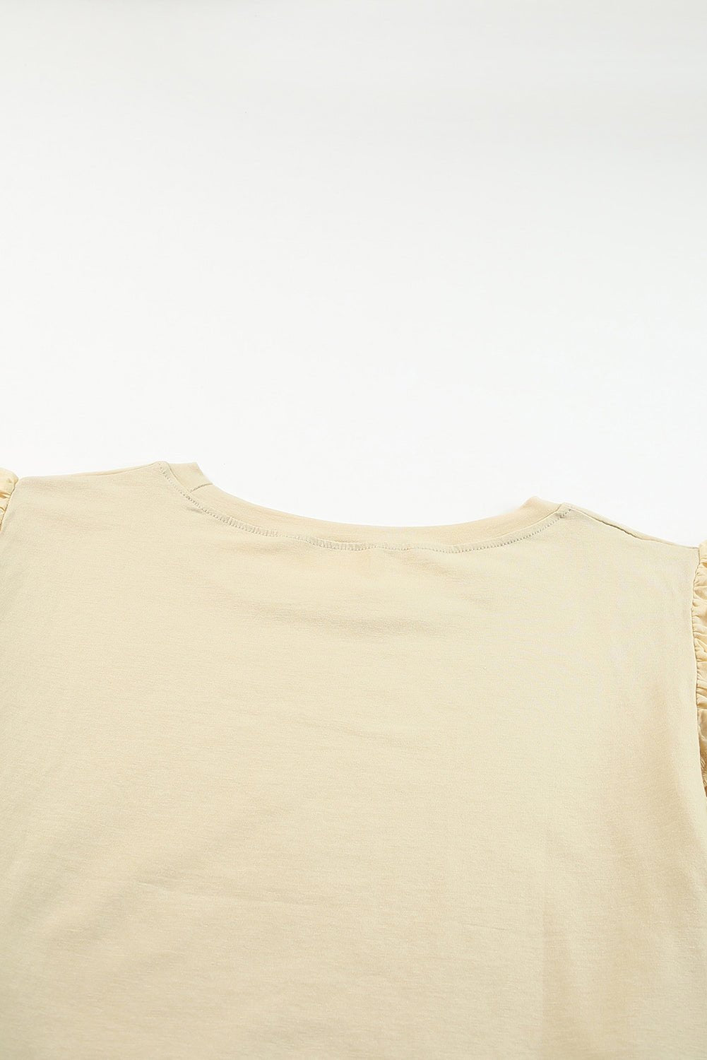 Gray Plus Size Flutter Sleeve Top - MAD RUFFI