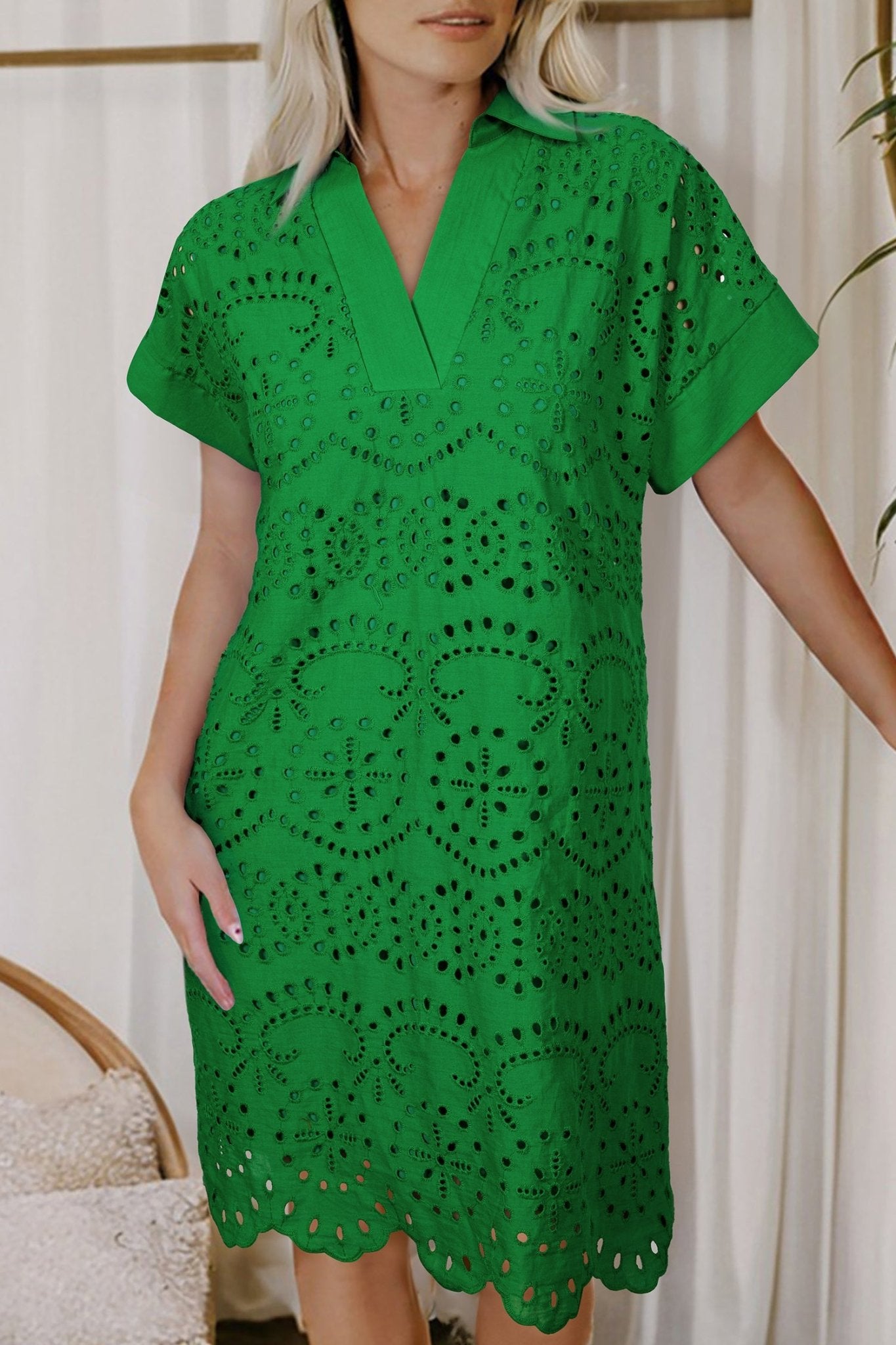 Eyelet Embroidered Shirt Dress The Linen Eyelet Shirtdress