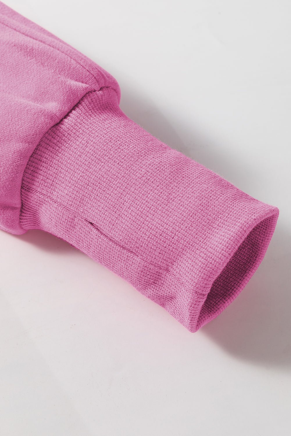 Green Zip Up Stand Collar Ribbed Thumbhole Sleeve Sweatshirt - MAD RUFFI