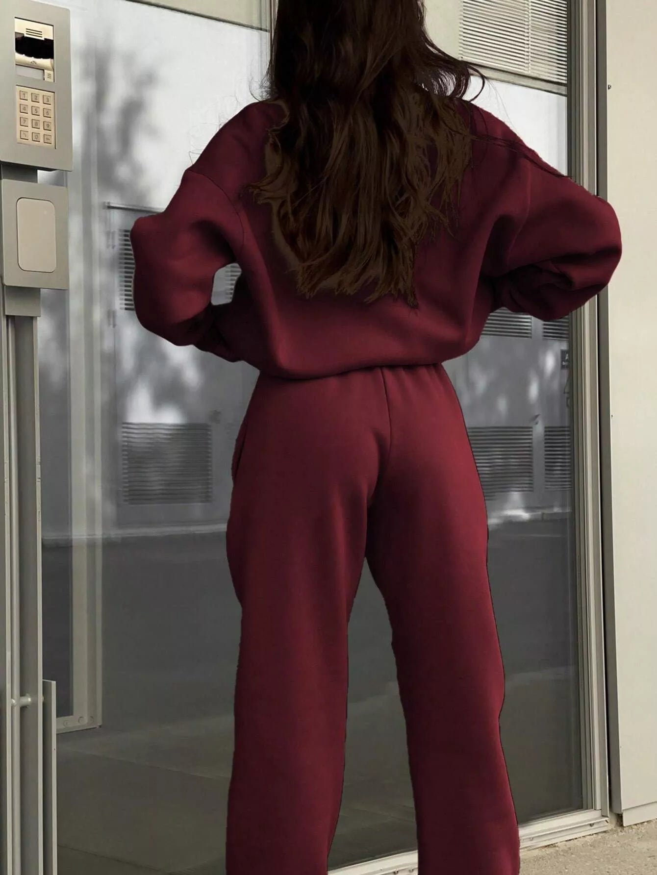 Half Zip Sweatshirt and Pants Set - MAD RUFFI