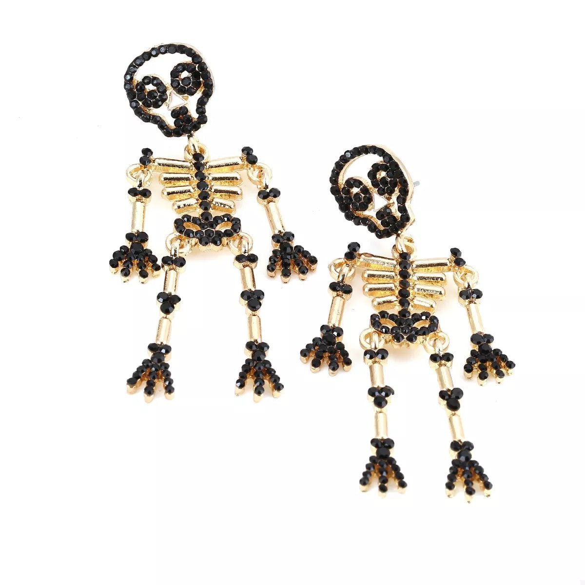 Halloween Skeleton Statement Earrings - MAD RUFFI