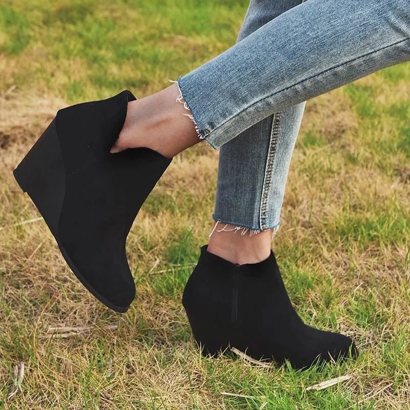 High Heel Ankle Boots with Side Zip - MAD RUFFI