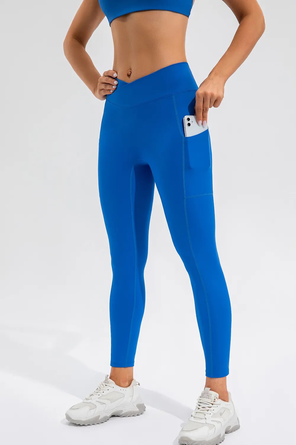 High Waist Active Leggings with Pockets - MAD RUFFI