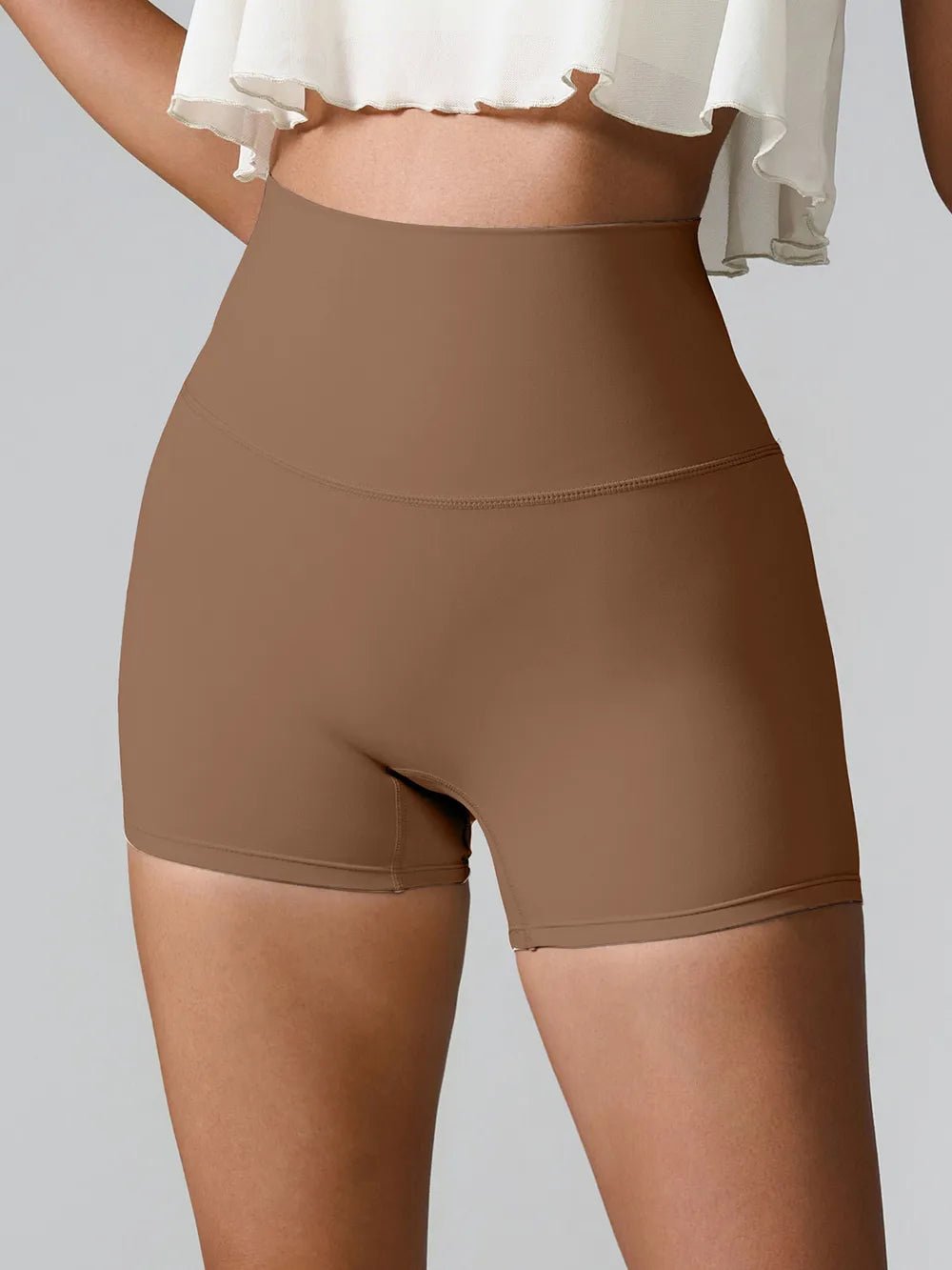High Waist Active Shorts - MAD RUFFI