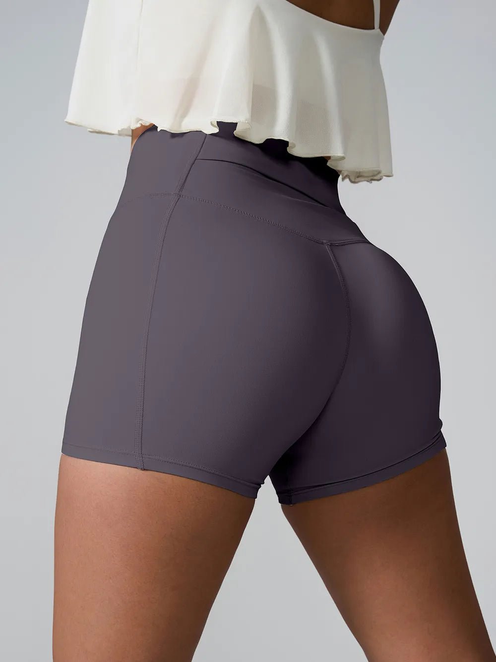 High Waist Active Shorts - MAD RUFFI