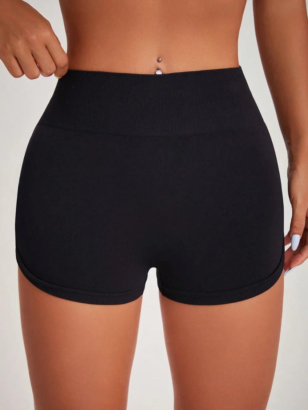High Waist Active Shorts - MAD RUFFI