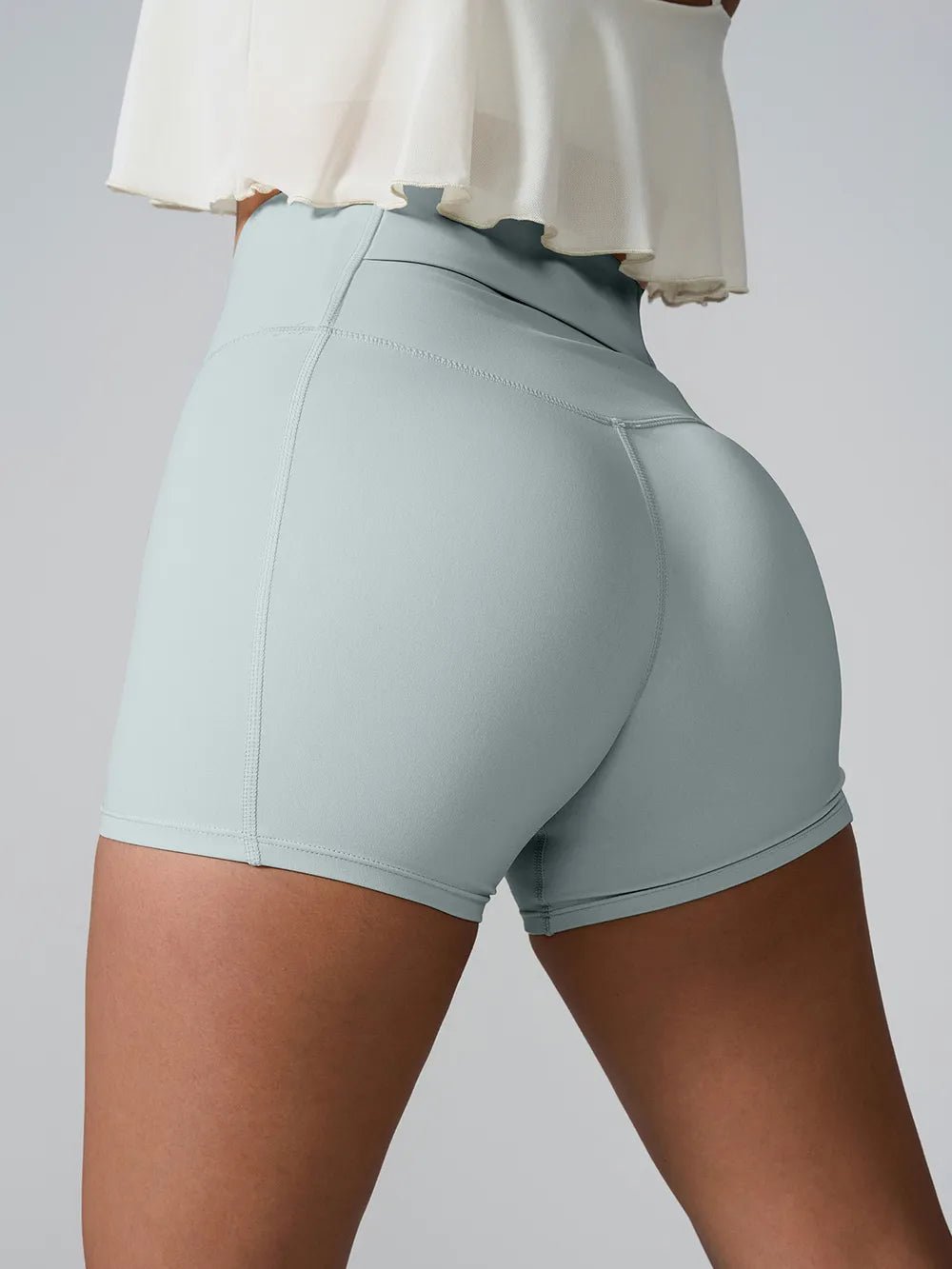 High Waist Active Shorts - MAD RUFFI