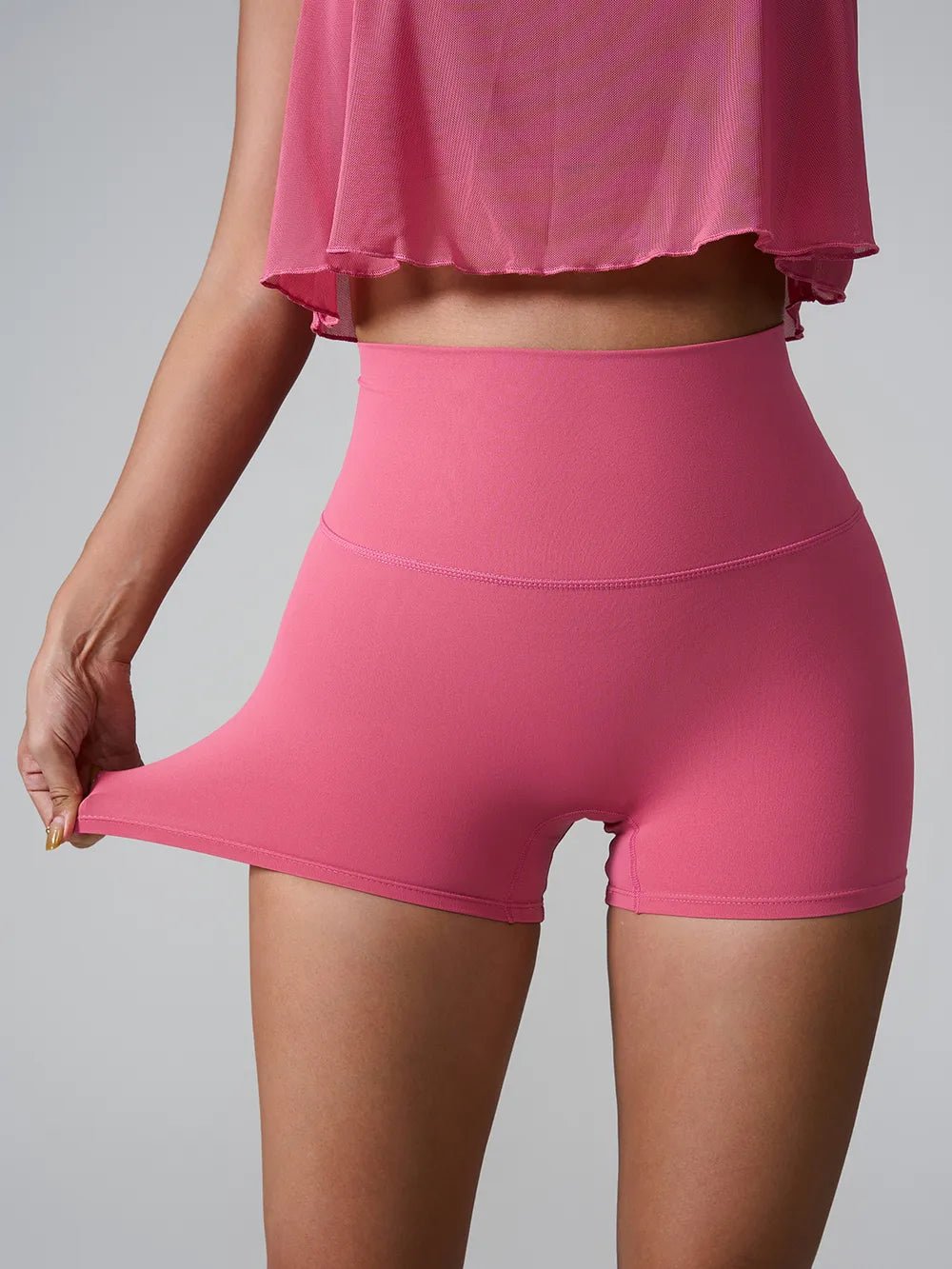 High Waist Active Shorts - MAD RUFFI