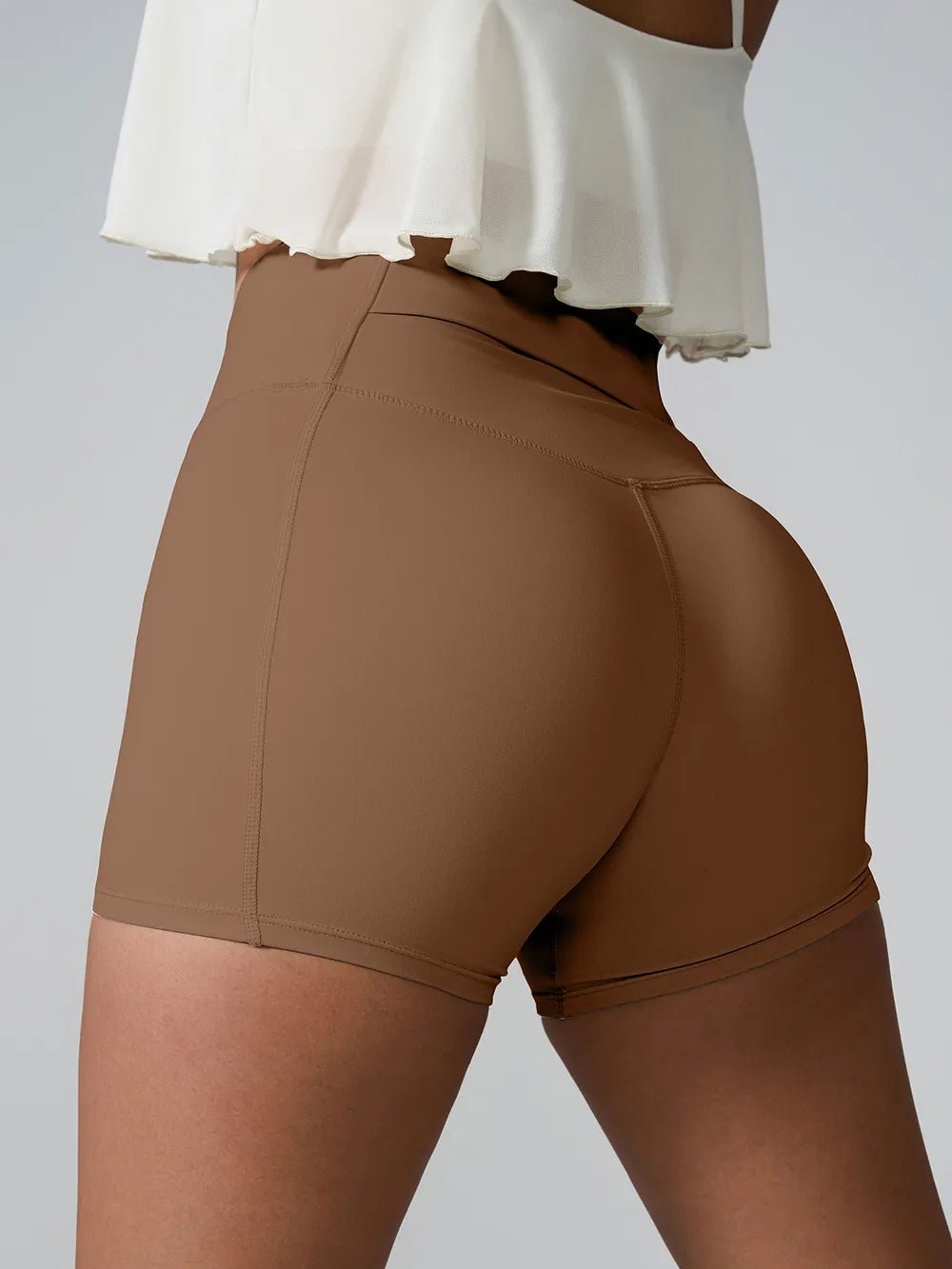 High Waist Active Shorts - MAD RUFFI