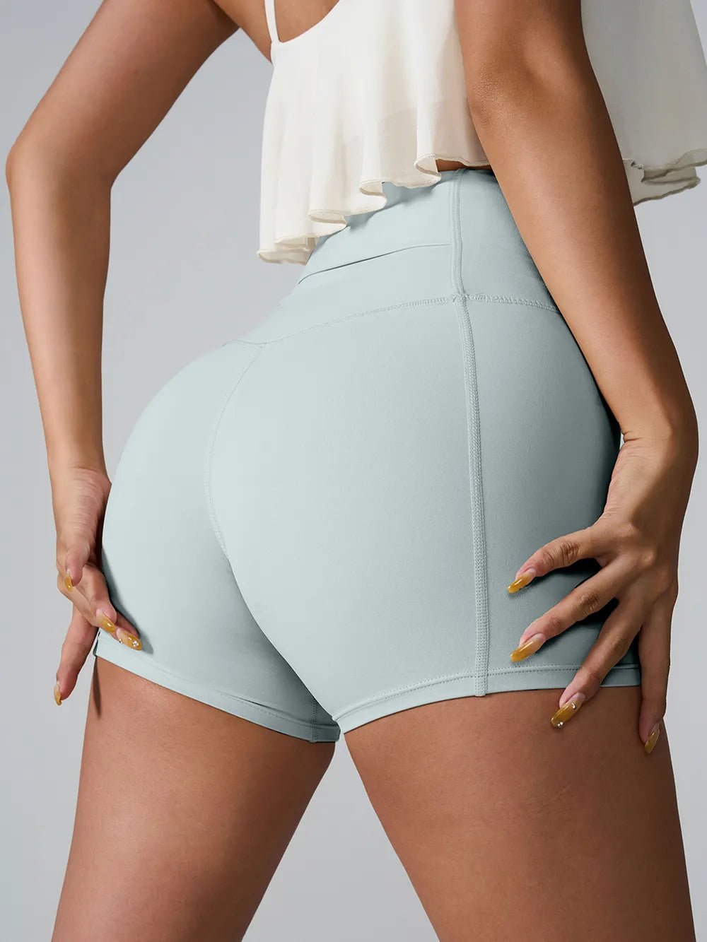 High Waist Active Shorts - MAD RUFFI