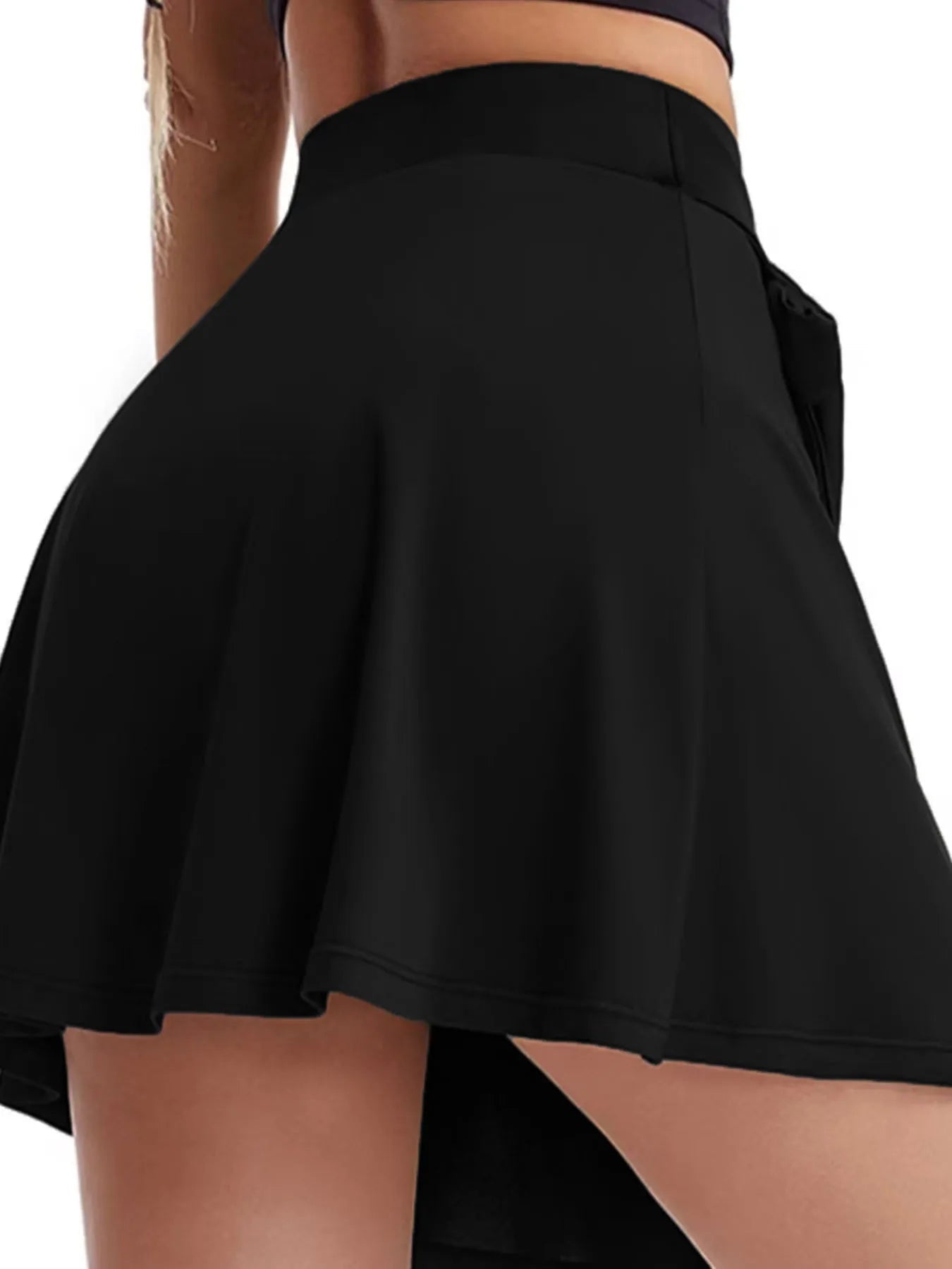 High Waist Active Skirt with Lining - MAD RUFFI