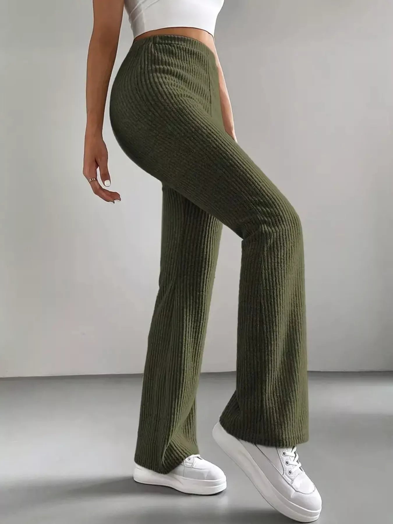 High Waist Flare Pants - MAD RUFFI