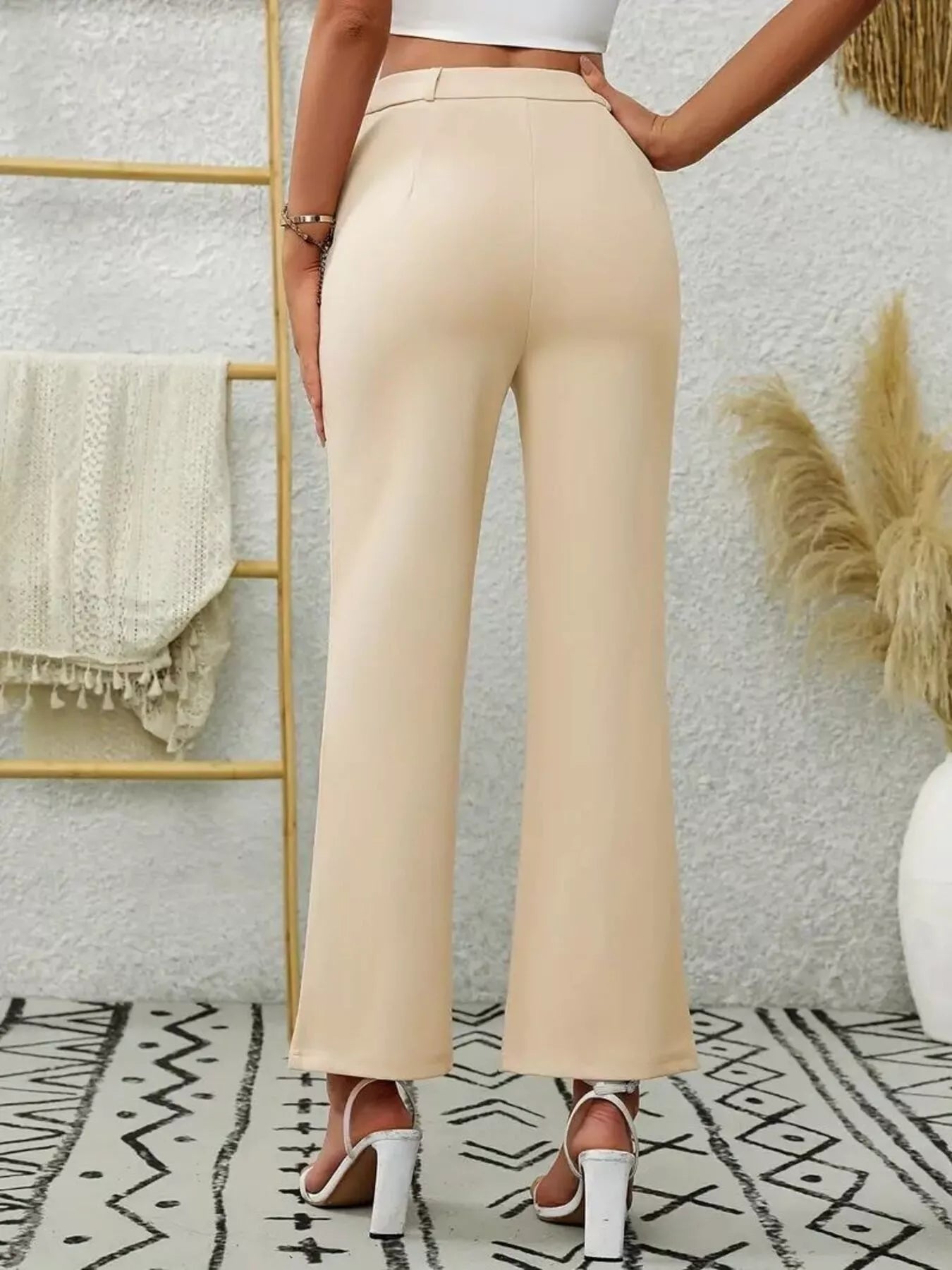 High Waist Flare Pants - MAD RUFFI