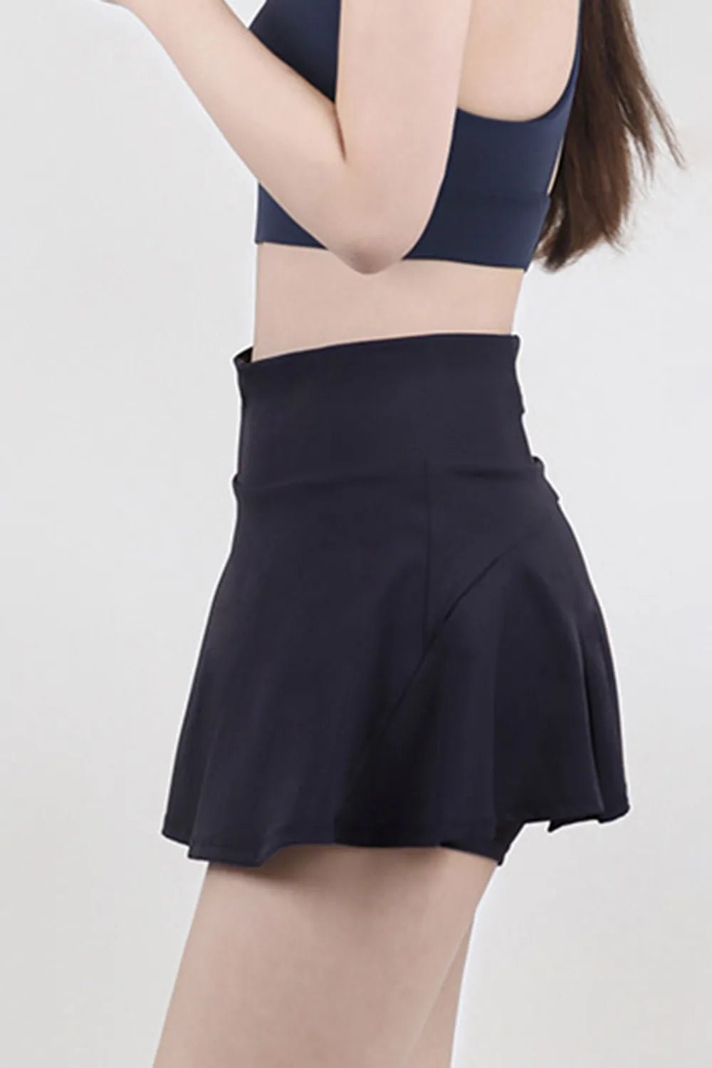 High Waist Pleated Active Skirt - MAD RUFFI