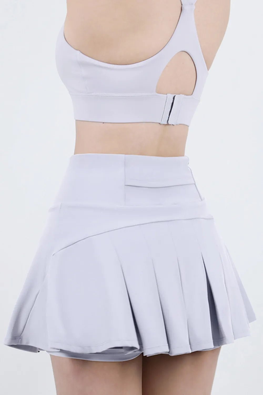 High Waist Pleated Active Skirt - MAD RUFFI