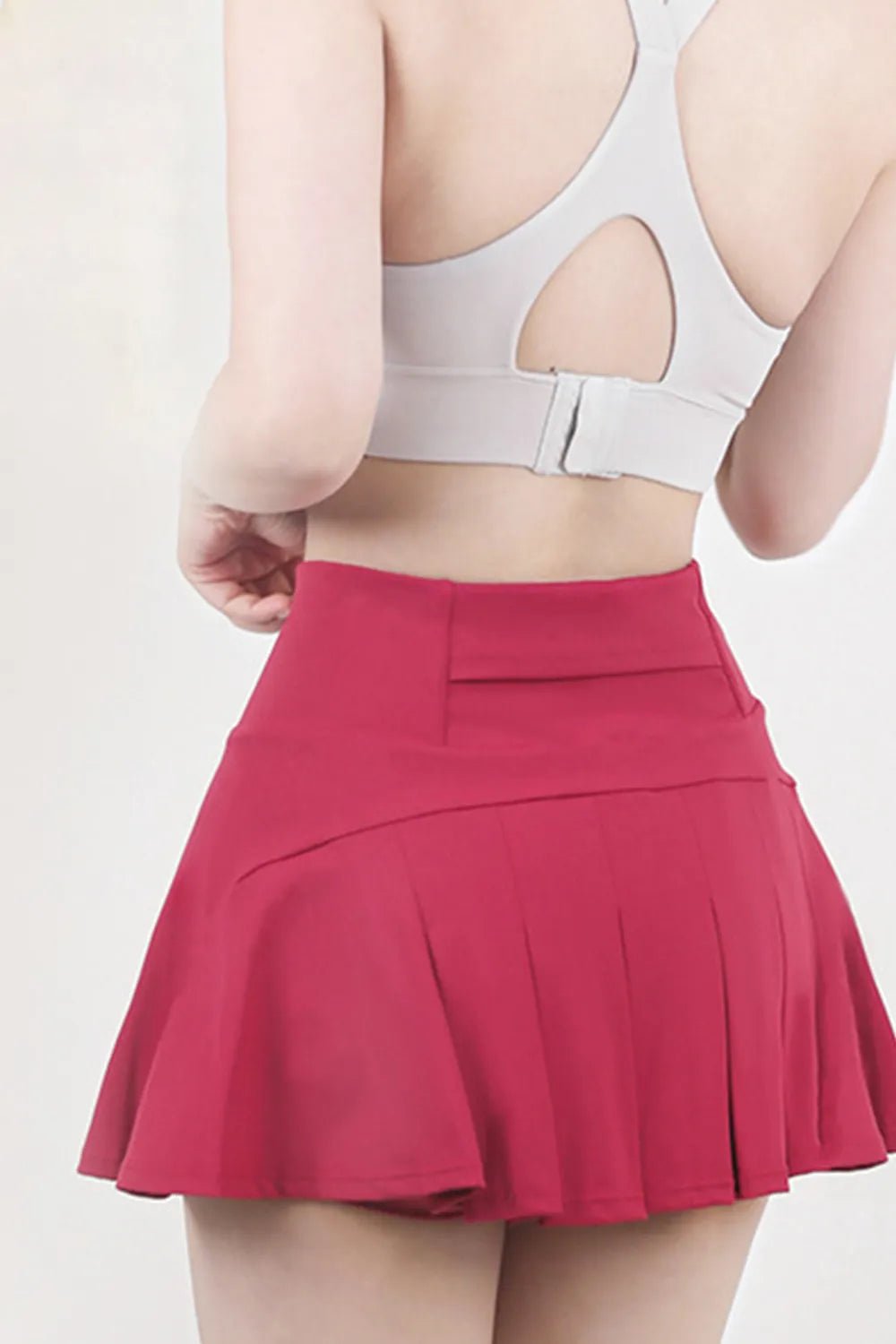 High Waist Pleated Active Skirt - MAD RUFFI