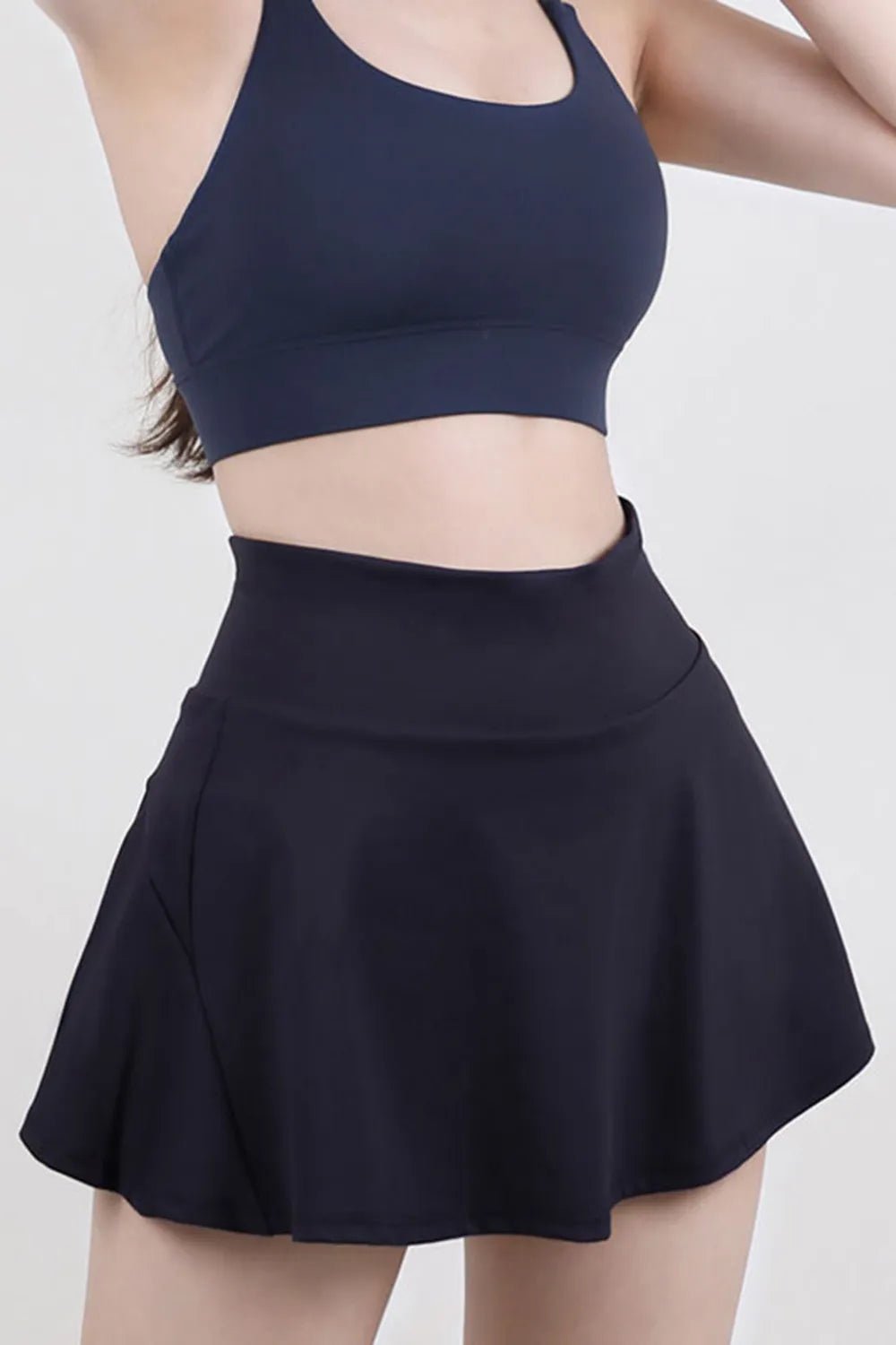 High Waist Pleated Active Skirt - MAD RUFFI