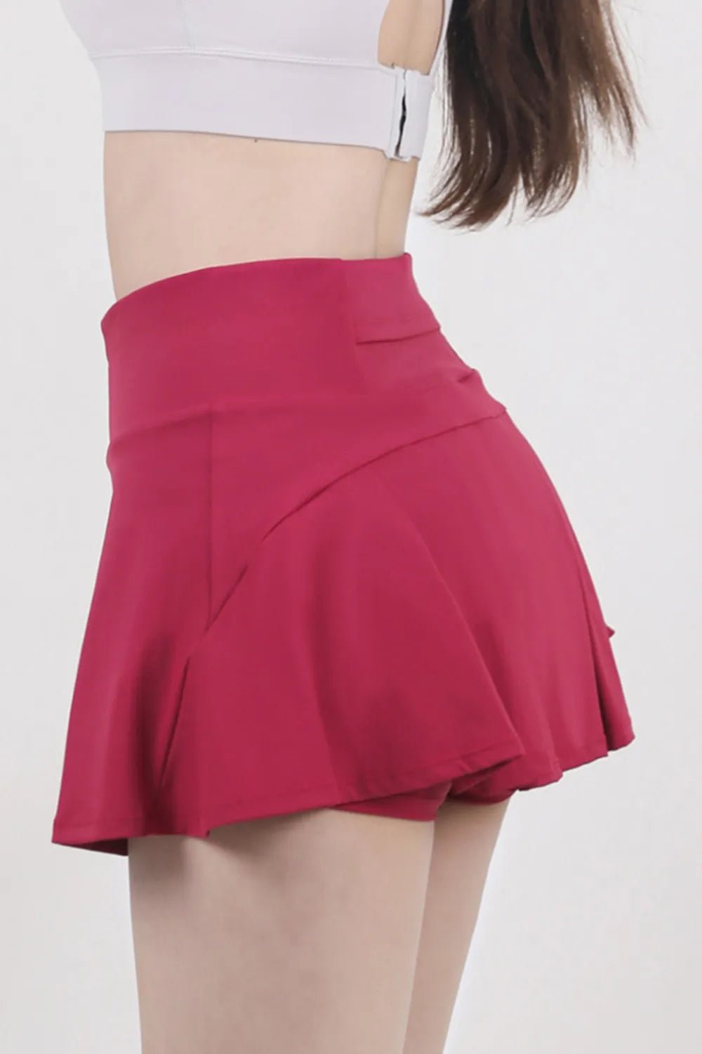 High Waist Pleated Active Skirt - MAD RUFFI