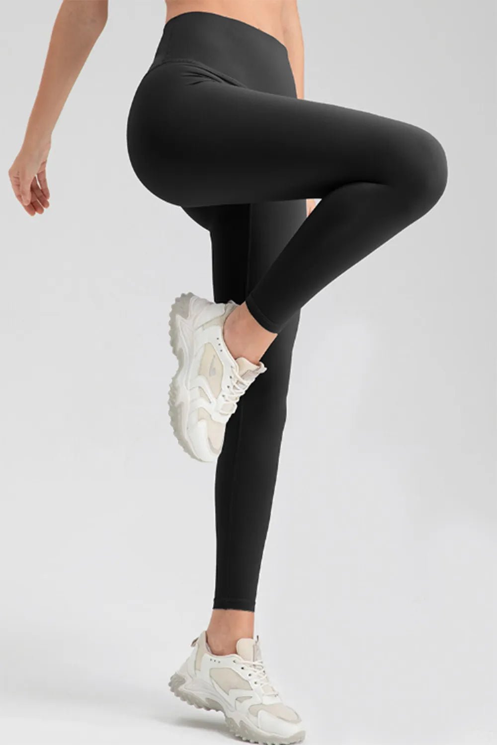 High Waist Skinny Active Pants - MAD RUFFI