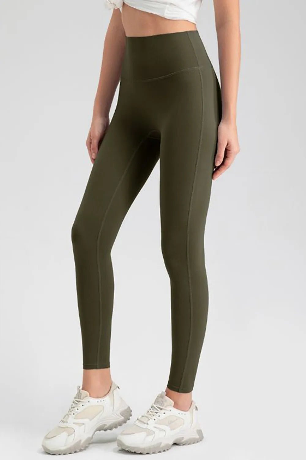 High Waist Skinny Active Pants - MAD RUFFI