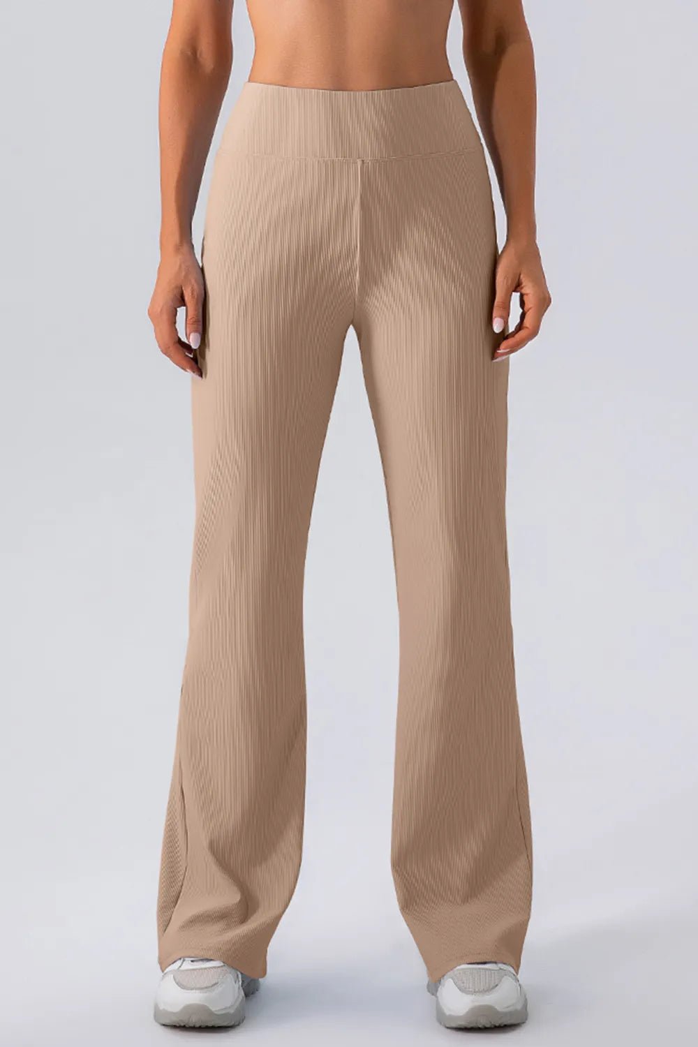 High Waist Straight Active Pants - MAD RUFFI