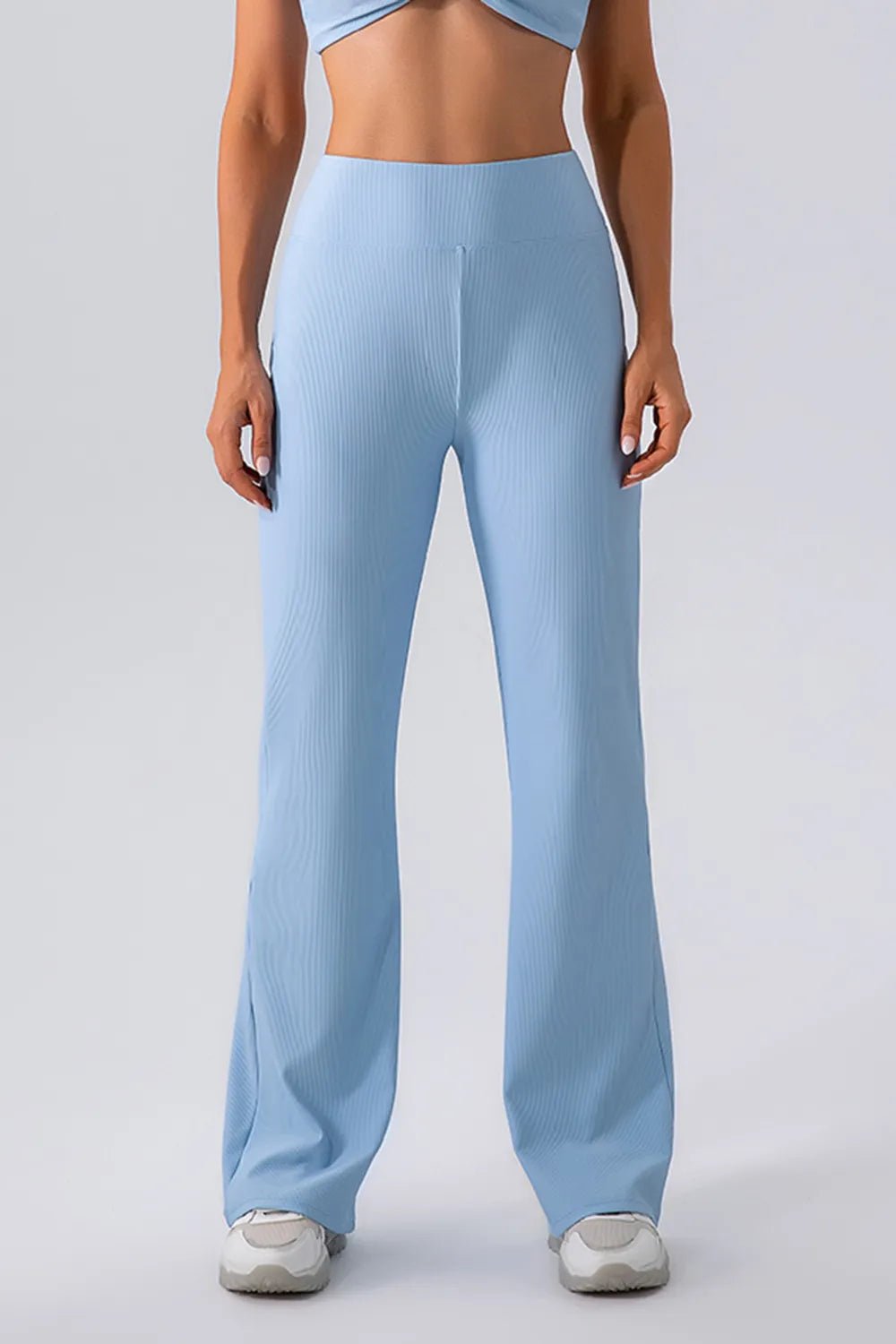 High Waist Straight Active Pants - MAD RUFFI