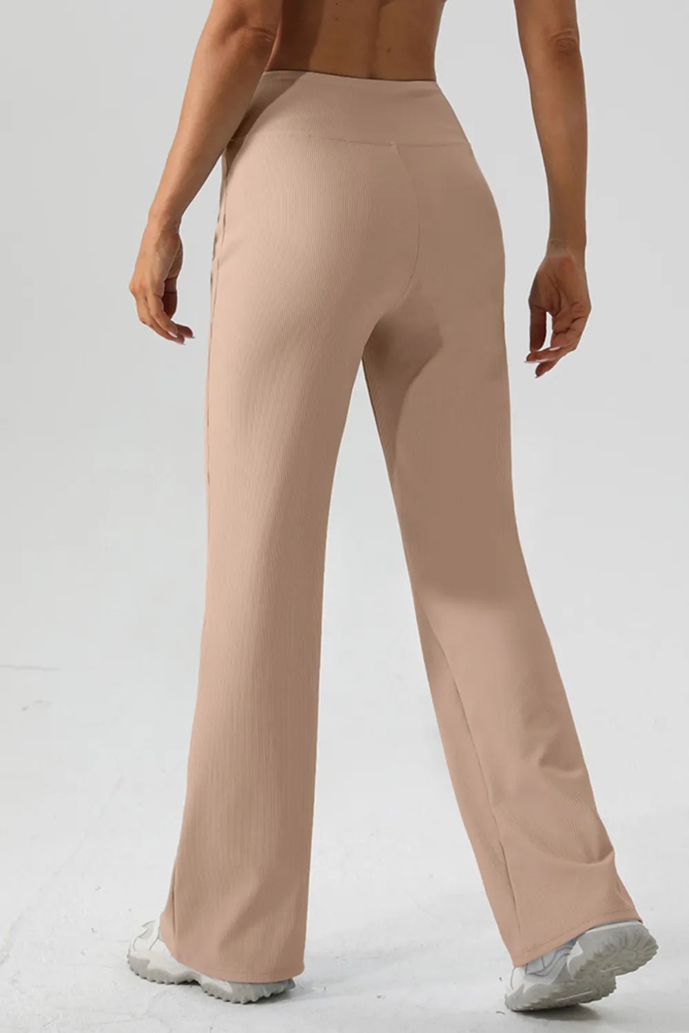 High Waist Straight Active Pants - MAD RUFFI