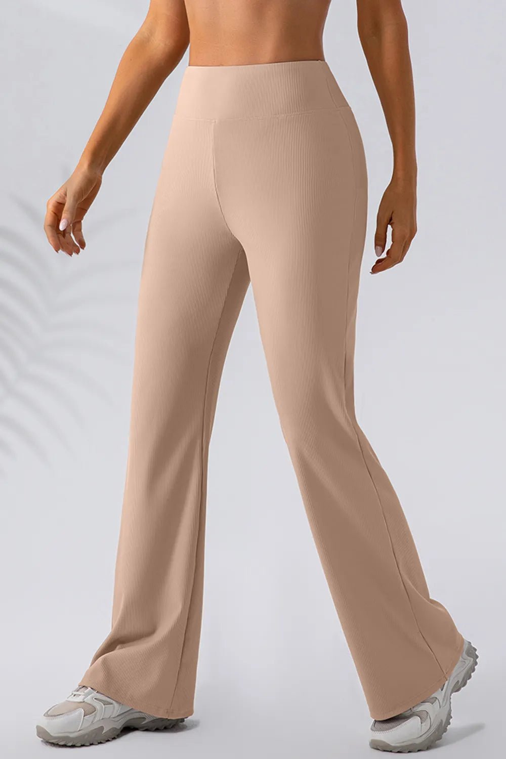 High Waist Straight Active Pants - MAD RUFFI