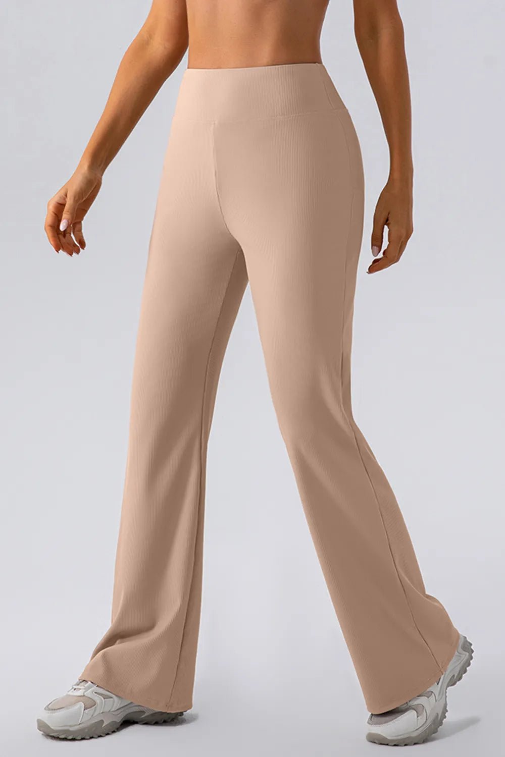 High Waist Straight Active Pants - MAD RUFFI