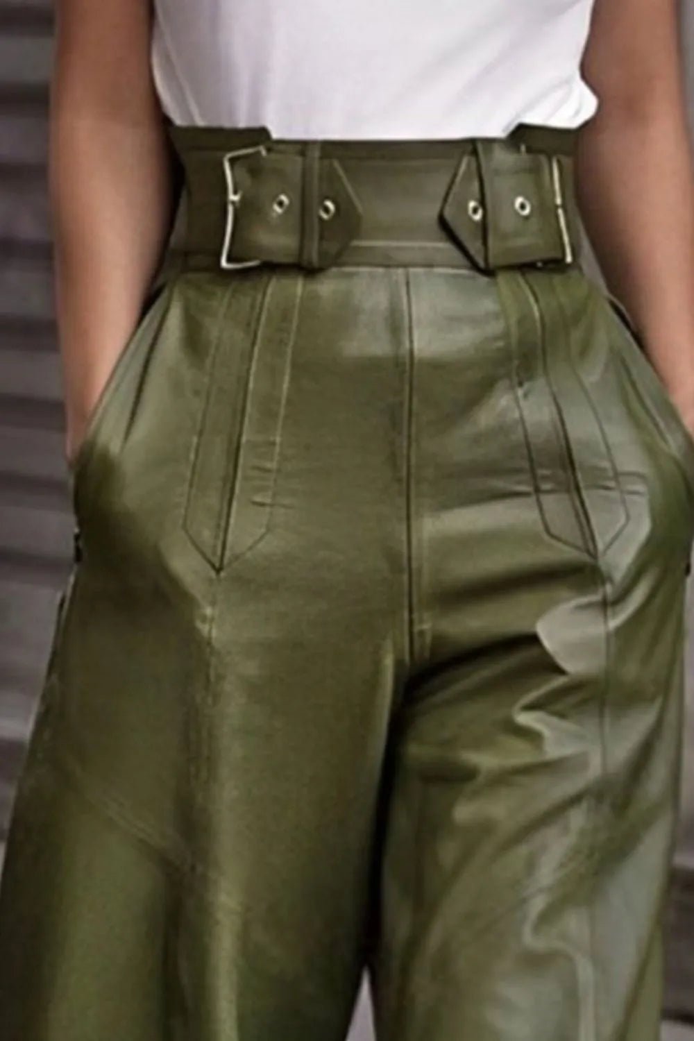 High Waist Wide Flare Pants - MAD RUFFI