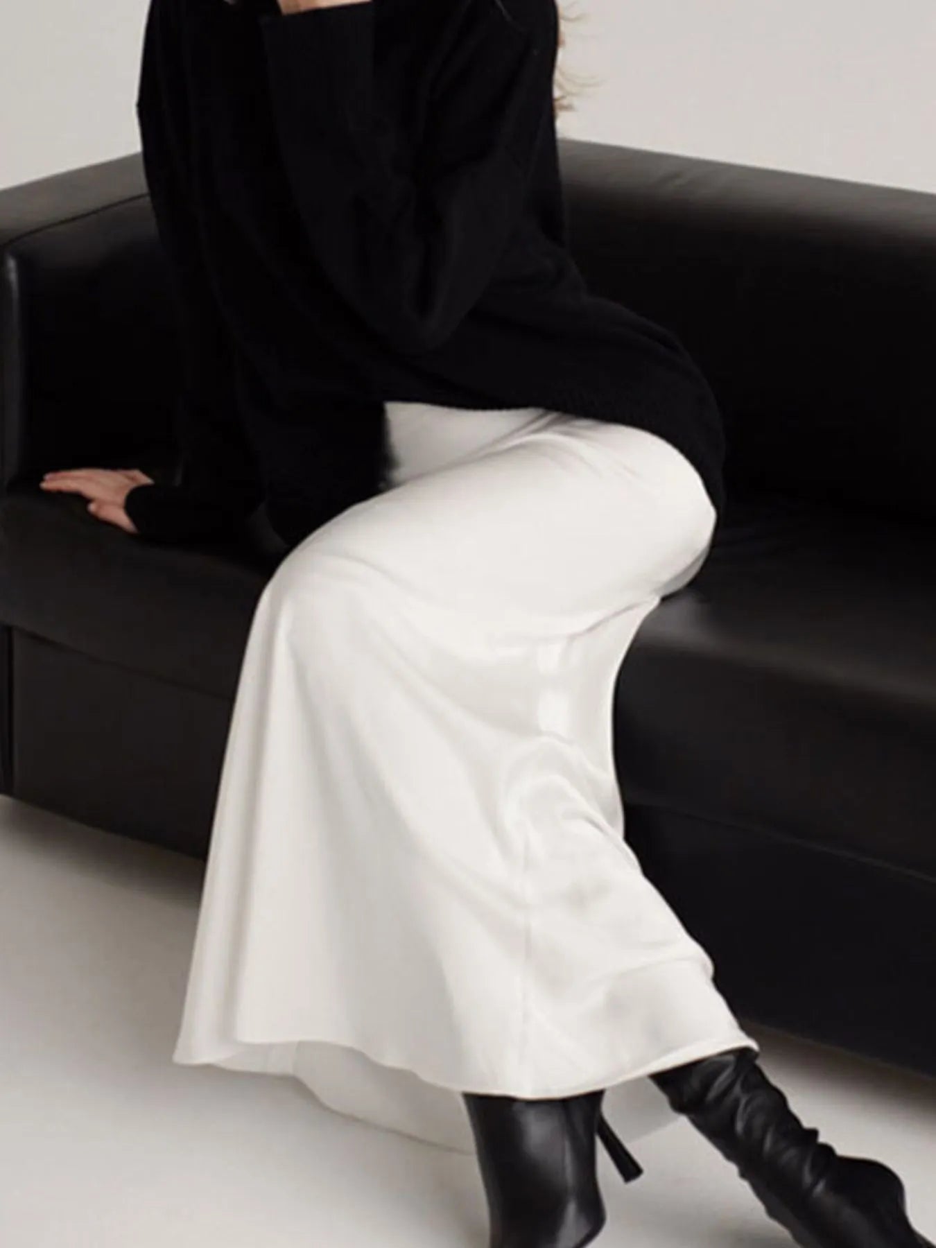 High - Waisted Maxi Skirt - MAD RUFFI