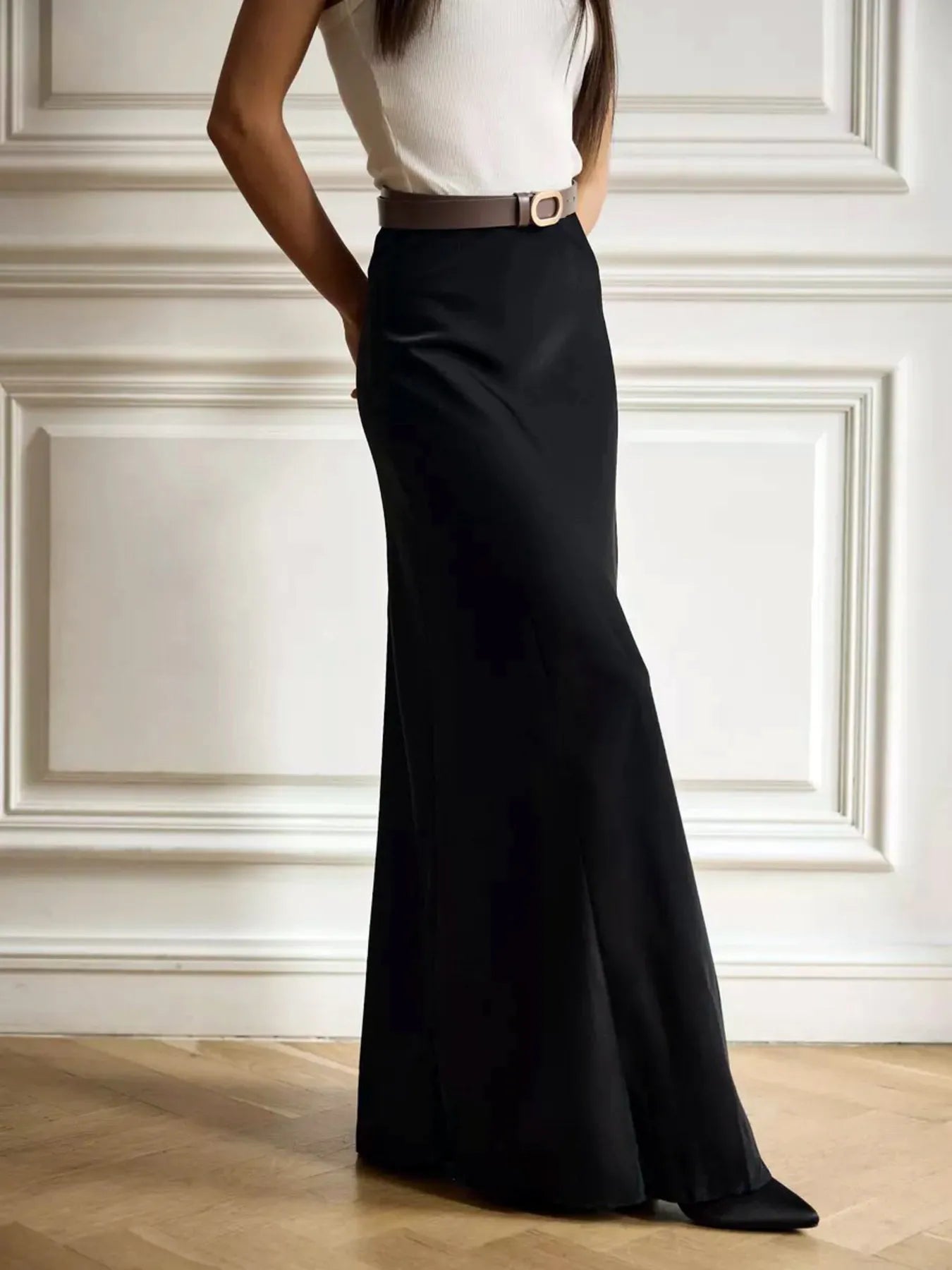 High - Waisted Maxi Skirt - MAD RUFFI