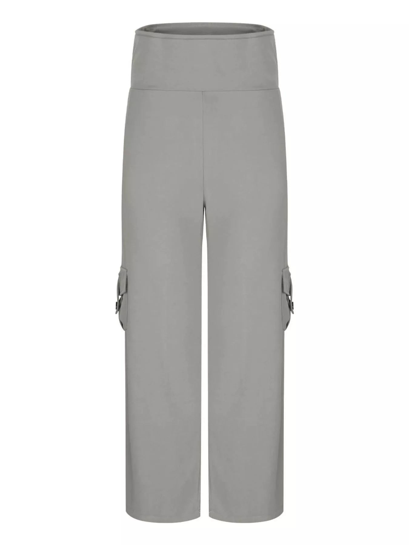 High - Waisted Yoga Pants with Pockets - MAD RUFFI