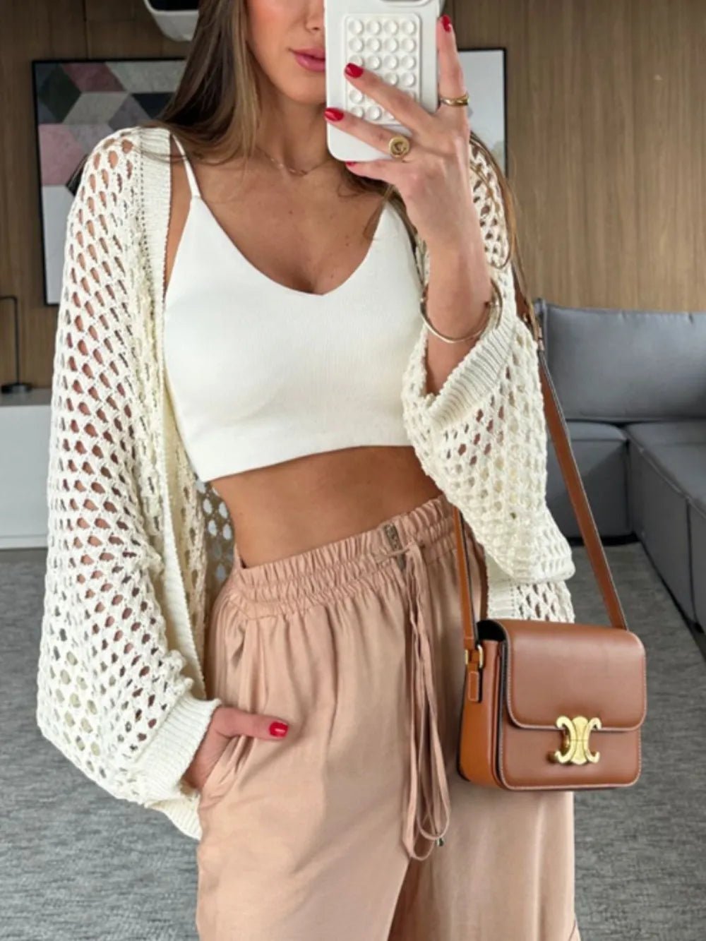 Hollow Out Open Front Cover - Up - MAD RUFFI