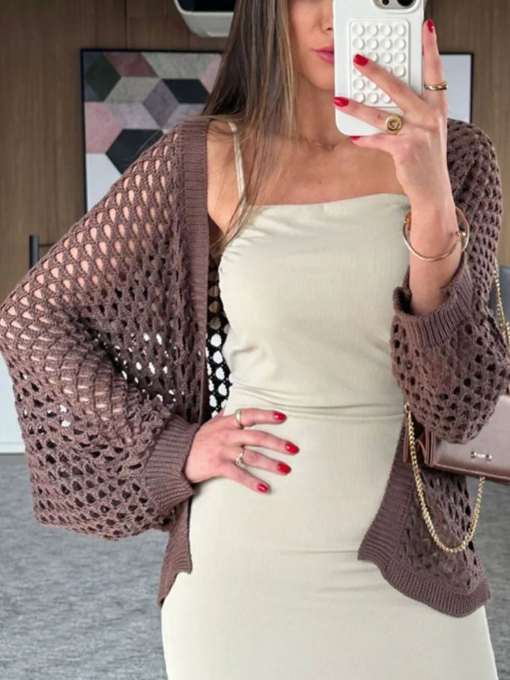 Hollow Out Open Front Cover - Up - MAD RUFFI