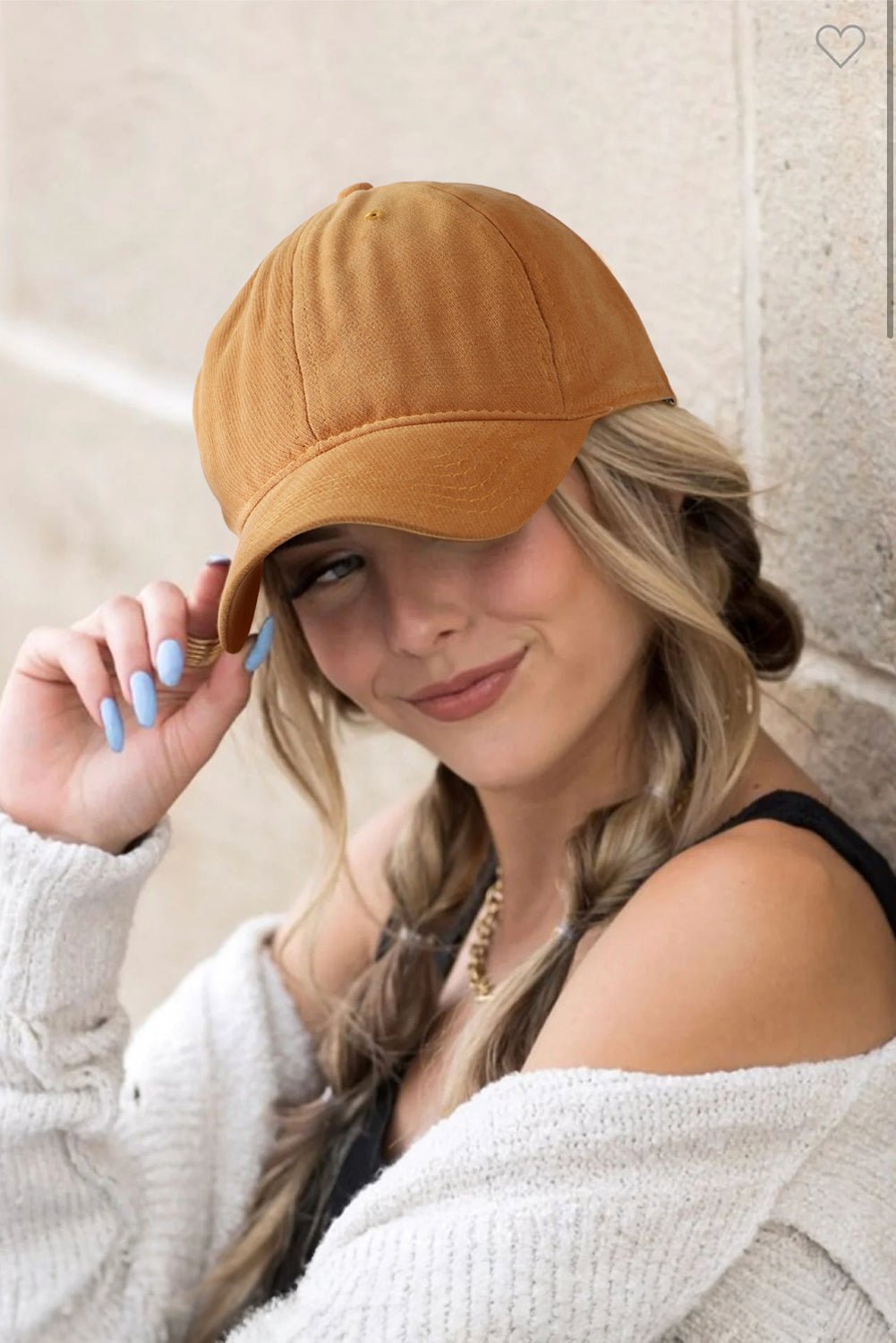 Honey Gold Cotton Baseball Cap - MAD RUFFI
