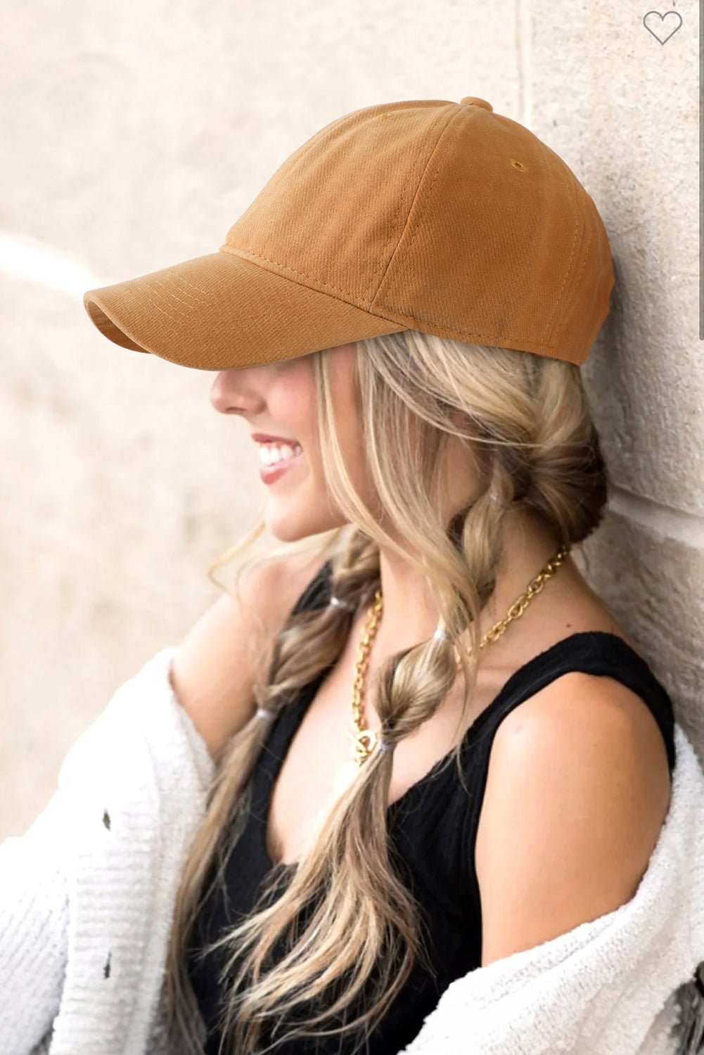 Honey Gold Cotton Baseball Cap - MAD RUFFI