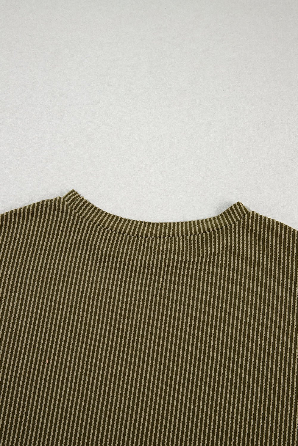 Iceland Blue Ribbed Textured Loose Fit Tee & Shorts Set - MAD RUFFI