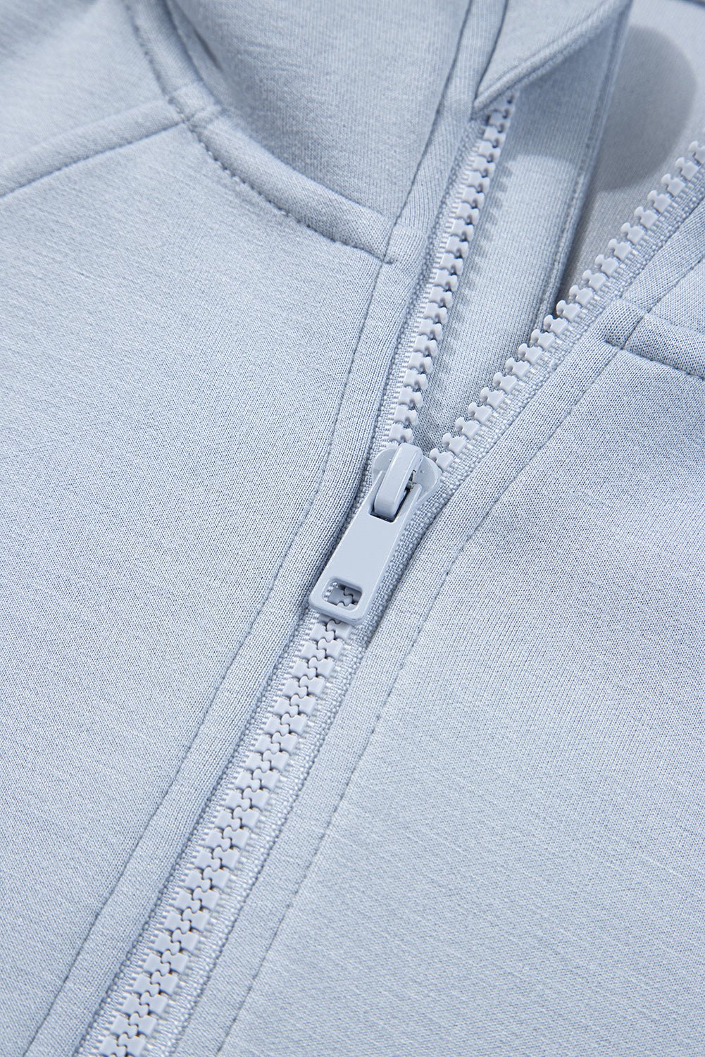 Jet Stream Half Zip Thumbhole Sleeve Hoodie Active Pants 2pcs Outfit - MAD RUFFI