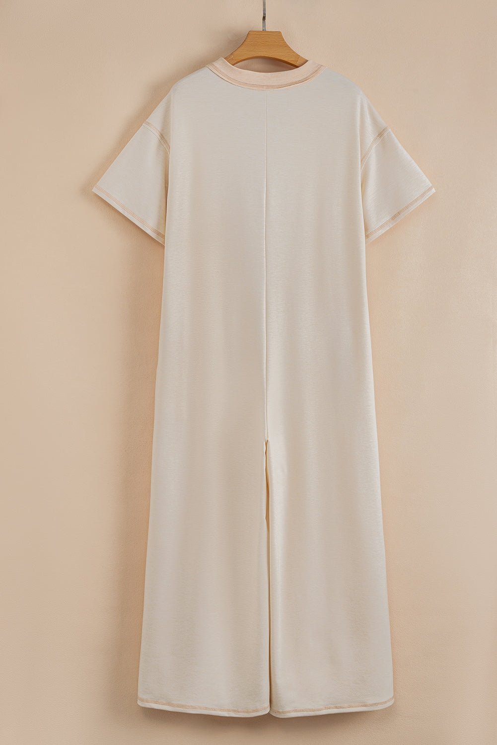 Jet Stream Patchwork Pocket Short Sleeve Jumpsuit - MAD RUFFI