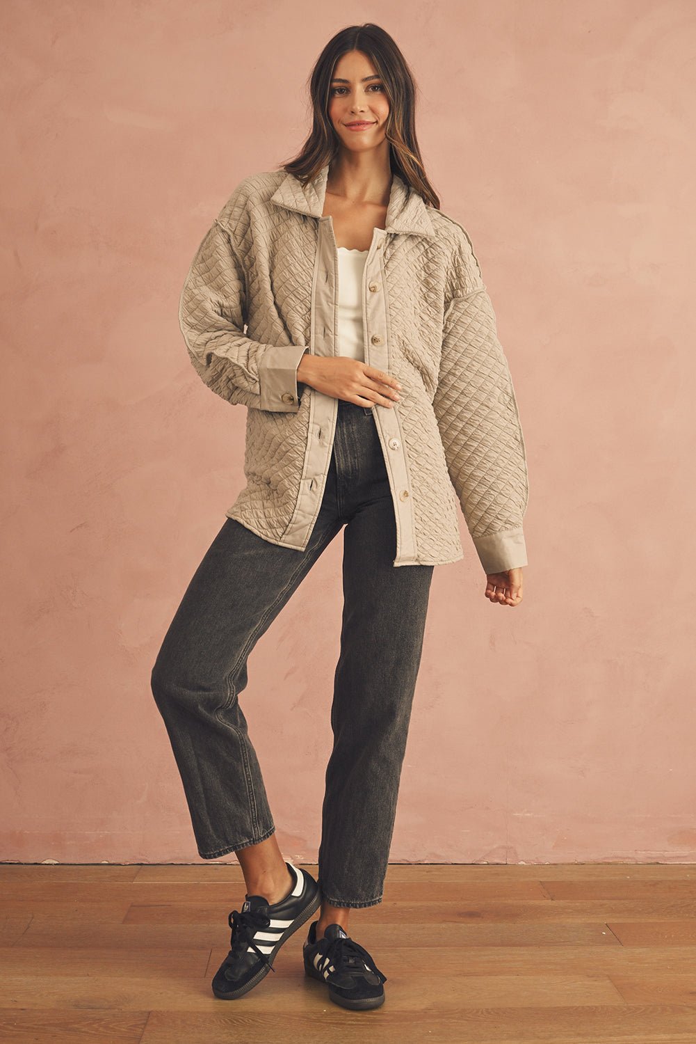 Jet Stream Quilted Puffer Buttoned Shacket - MAD RUFFI