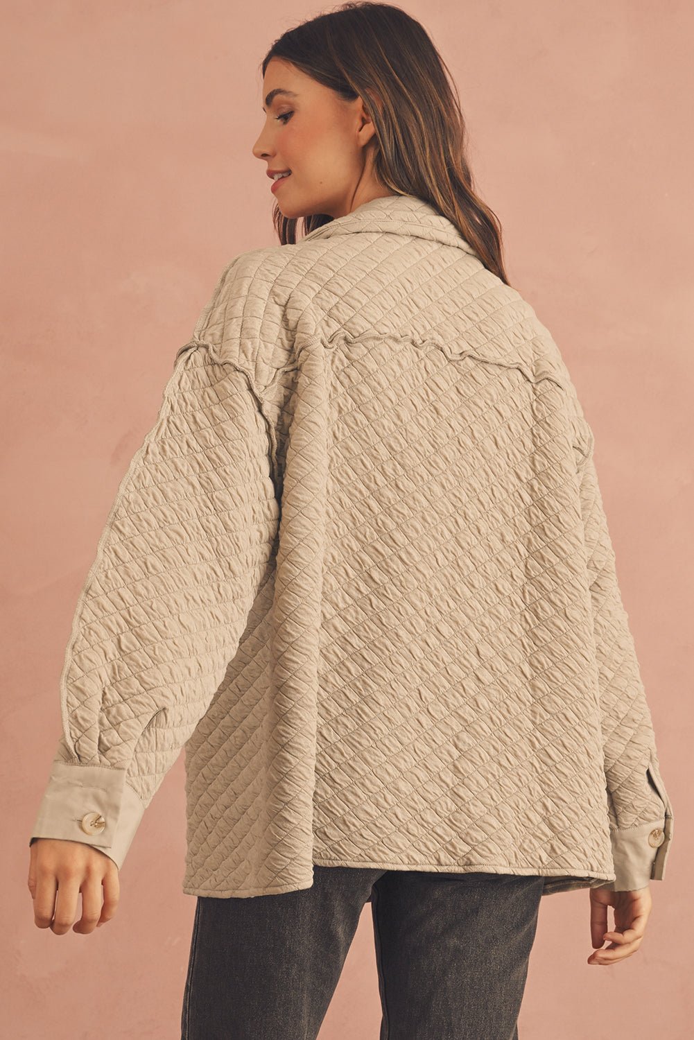 Jet Stream Quilted Puffer Buttoned Shacket - MAD RUFFI